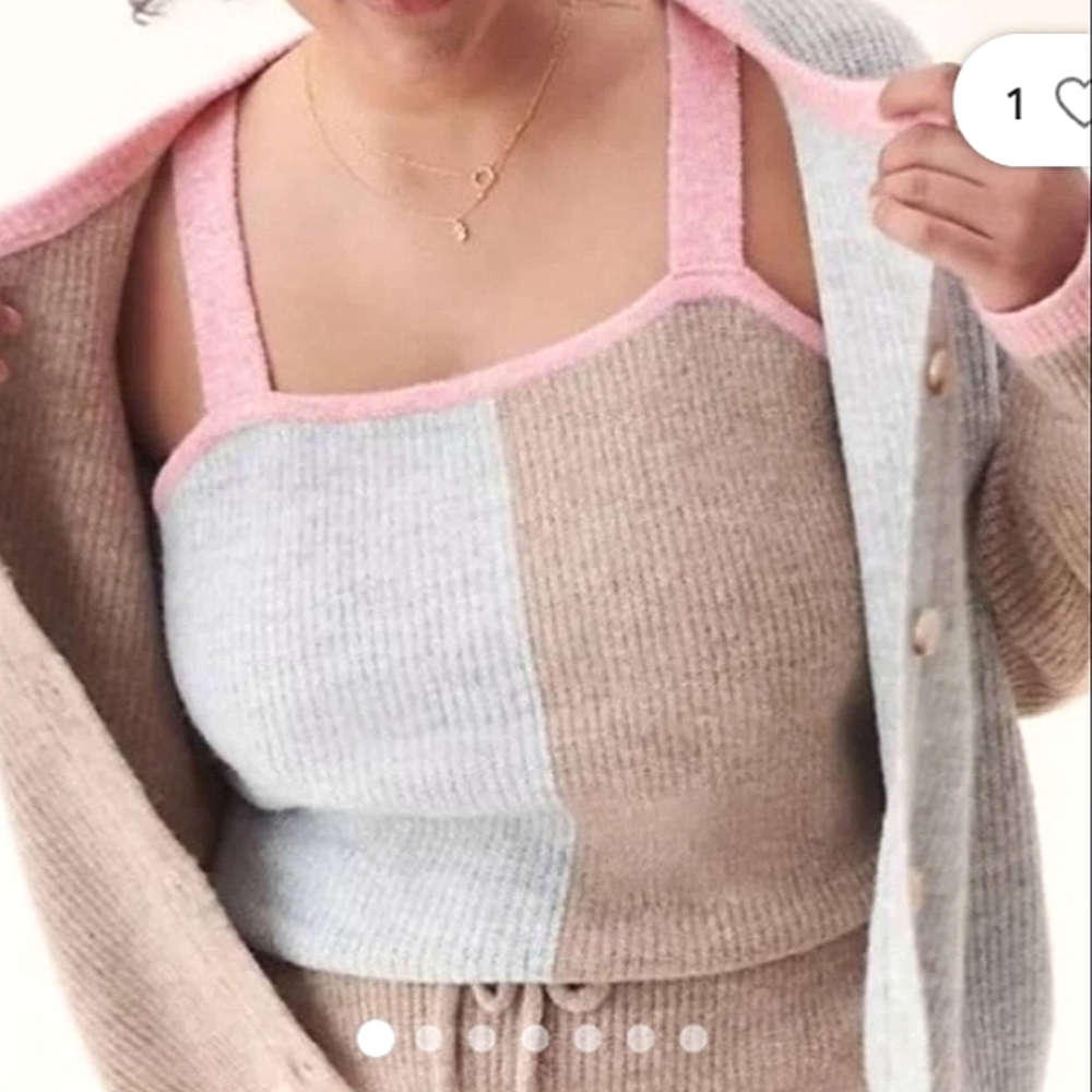 Anthropologie Saturday Sunday Dina Colorblock Lounge Tank size 2X